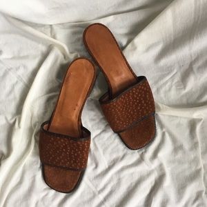 Vintage suede sandals